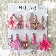 キッズネイル★ピンク★レオパード★KOGYARU