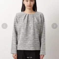 新品未使用　オペークドットクリップ　ツイードライクトップスのサムネイル