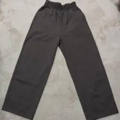 ブラウン ワイドパンツ ゴムウエスト　コーエン