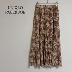 ユニクロ ポールジョー コラボ ロングフレアスカート 総柄 ウエストゴム 花柄のサムネイル