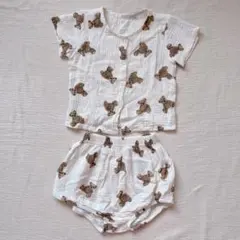 くまちゃん柄セットアップ