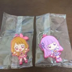 アイカツ！×プリパラ カプセルラバーマスコット 大空あかり&氷上スミレセット