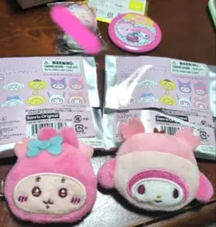 ちいかわ　サンリオ　古本屋　マイメロ ヘアクリップ 、缶バッジセット