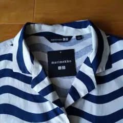 ユニクロマリメッコボーダー半袖シャツLサイズ