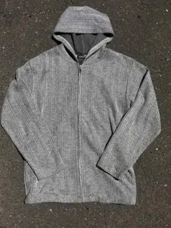 00s リブ編み ジップパーカー Y2K お兄系 平成 グランジ archive