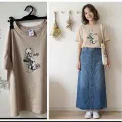 Nike ⭐︎ベージュ TシャツDOGユニセックス