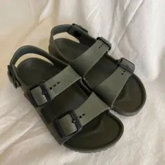 BIRKENSTOCK キッズ サンダル カーキ　18.5㎝