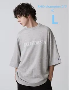 RHCロンハーマンChampion CALIFORNIA Tシャツ Lグレー