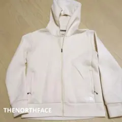 THE NORTH FACE フルジップ フード付きパーカー クリーム色