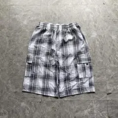 archive checkered wide baggy shorts y2k - メルカリ
