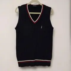 EASTBOY黒いVネックノースリーブベスト9号