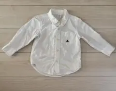 1回着用のみ　GAP ホワイト シャツ クマ刺繍付き
