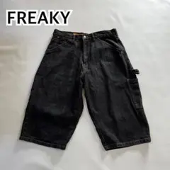 00s FREAKY MASSIVE デニムパンツ ハーフパンツ バギーパンツのサムネイル