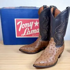 【未使用級】Tony Lama トニーラマ オーストリッチ 27.5cmのサムネイル