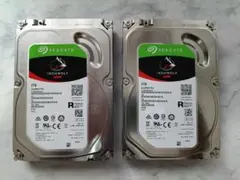 Seagate IronWolf Pro 2TB HDD 2台（中古）