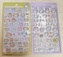 ちいかわ　ボンボンドロップシール　2点セット　モモンガ　みんなニコニコ