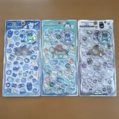 正規品 光る ジュエルプチドロップ ストーンつき 3枚セット