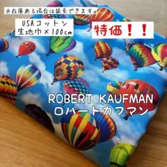 《USAコットン》ロバートカフマン 気球 カラフル ユニーク