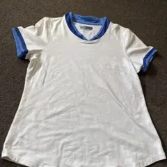 LIJA レディース 半袖Tシャツ ホワイト ブルーのサムネイル