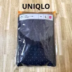 【新品】UNIQLOドットジャガード長袖Tシャツ インナーウェア　レディースＬ