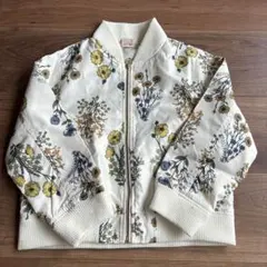 プティマイン　花柄ブルゾン　110センチ