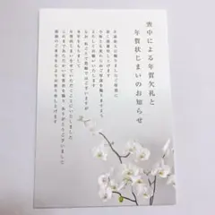 喪中　兼用　年賀状じまい　10枚入り　はがき
