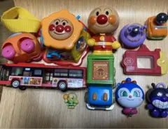 アンパンマン おもちゃ　まとめ　よくばりボックスミニ　セット バス　ビニール人形