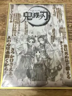 鬼滅の刃 ダイニングお楽しみくじ コラージュ台本アクリル色紙 カナヲ しのぶ