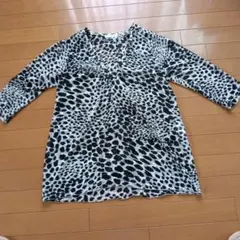 BARNEYS NEWYORK アニマル柄 シアー ブラウス