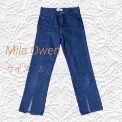 Mila Owen ストレートデニム スリット入り ブルー サイズSのサムネイル