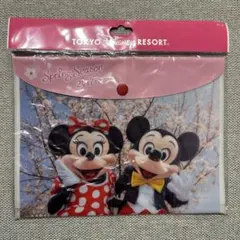TOKYO DISNEY RESORT ミッキー ミニー ケース　桜　旧フェイス