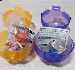 ズートピア 2 肩ズンＦｉｇニック &ジュディ ガチャガチャ 2点セット