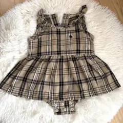 ポロベビー POLO Baby チェック柄ワンピース ロンパース 70フォーマル