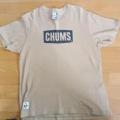 CHUMS ベージュ Tシャツ Mサイズ