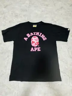 A BATHING APE ピンク カモ Tシャツ エイプ xs - メルカリ