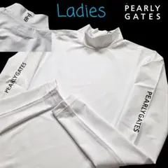 ★新品正規品 パーリーゲイツ レディース長袖ハイネックカットソー 1(M)