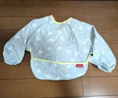 【ほぼ新品】angelette　お食事エプロン　長袖　70〜95