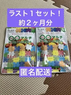 【１セット限定特価！】マルチビタミン ＆ ミネラル　サプリメント　約２ヶ月分