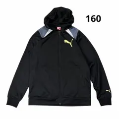 puma プーマ フード付きジャージ上 トラックジャケット ブラック