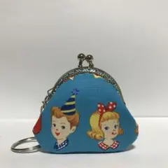 がま口　財布　小物入れ　ボーイ&ガール　ハンドメイド