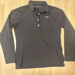 Callaway レディース L ブラック ストライプシャツ
