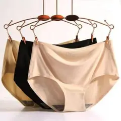 肌に優しい Lサイズ5枚セットレディース ショーツ 無地 シームレスショーツ