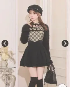 殿堂入り!!美脚になれるスカート♡（インナーパンツ付） ブラック