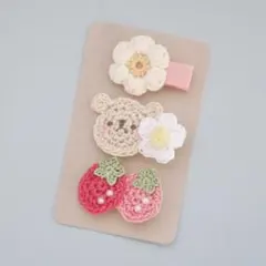 【3点セット/送料込み/匿名配送】ヘアクリップ　ヘアピン　ベビー　キッズ