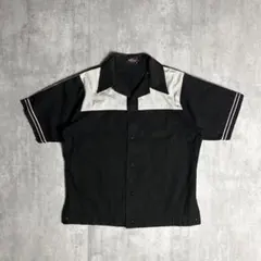 FLAT HEAD】レーヨンボーリングシャツ ギャバジャン 開襟シャツ 50s