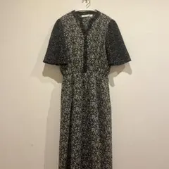 Ray Cassin フラワープリント 半袖シャツワンピース