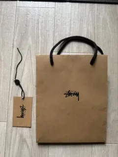 Stussy ショップ袋 ブラウン