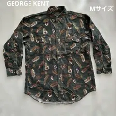 GEORGE KENT コーデュロイシャツ 羽柄 長袖　Mサイズ