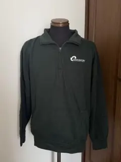ハーフジップ スウェット グリーン XL