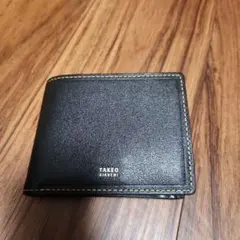 TAKEO KIKUCHI 限定カラー ブラック 二つ折り財布